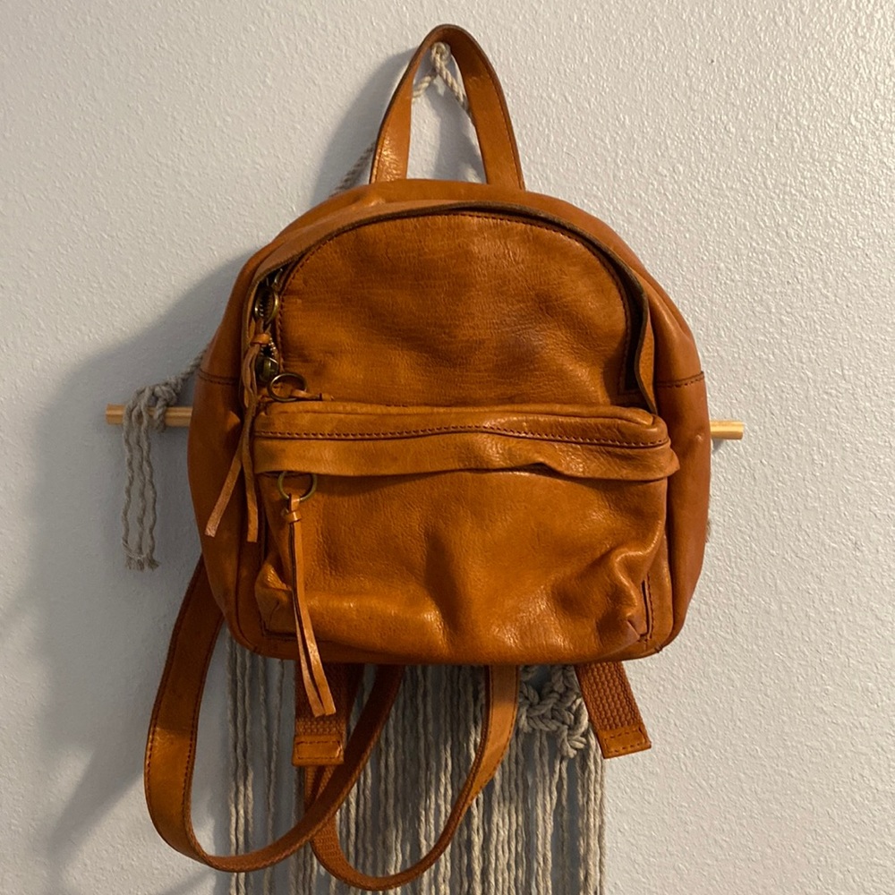 Madewell leather mini backpack